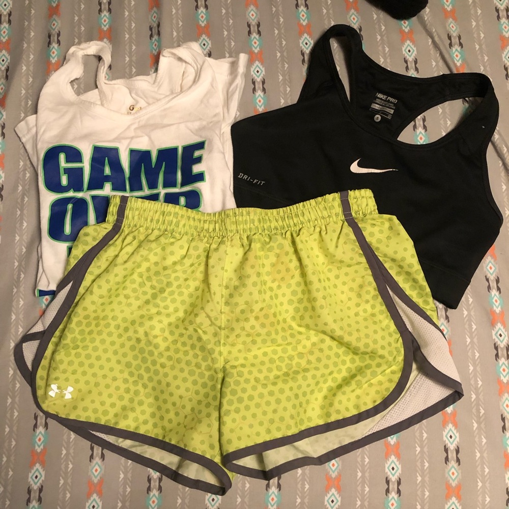 Under Armor Neon Athletic Shorts